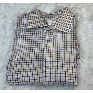 Peter Millar Nanoluxe 100% Cotton Long sleeve Button Down Men’s Xl Shirt